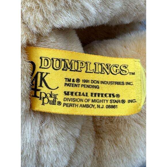 Vintage 1991 Dumplings 24k Polar Puff Lion Plush 14” Stuffed Animal - Picture 7 of 7